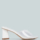 Eugnie Clear Straps Block Heel Sandals