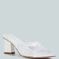 Eugnie Clear Straps Block Heel Sandals