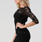 Lace Overlay Bodycon Dress – Elegant and Sophisticated