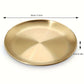 Elegant Golden Stainless Steel Disc Tray for All Occasions