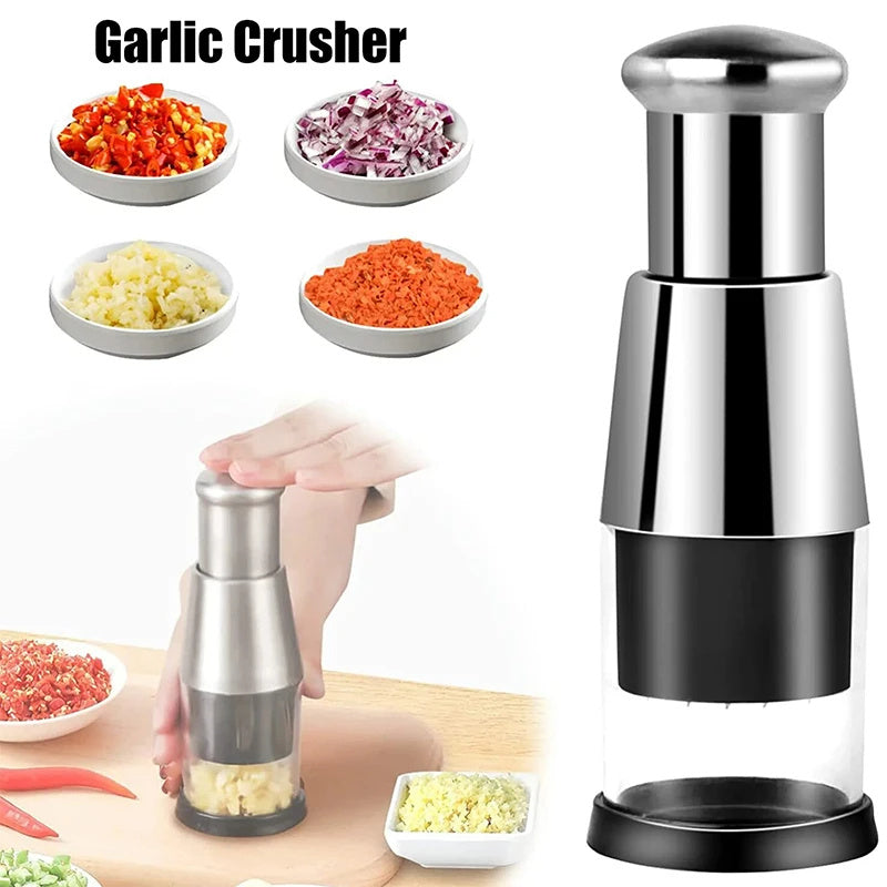 Garlic Crusher Onion Chopper Multipeler Vegetables Chopper Manual Garl