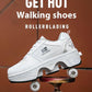Four-wheel Heelys Dual-use Skates Female