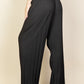 Pleated Stretch Black M