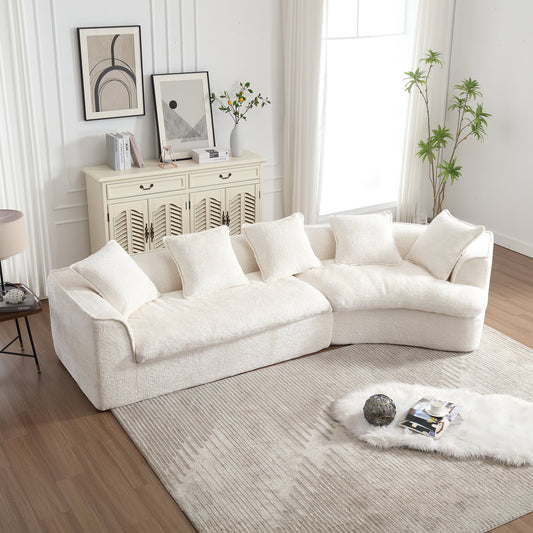 Boucle Sofa 3 Seater for Living Room Oversized Comfy Sofa unique
