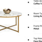 Round Coffee Table, Modern Boho Home Décor