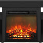 Jensen Open Storage Fireplace Entertainment Center for TV up to 70