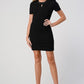 Beaded Neckline Keyhole Dress
