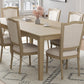 Rustic 7-Piece 78.1inch Extendable Dining Table Set with 18inch