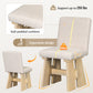 Modern 7-Piece Dining Table Set with 6 Upholstered Dining Chairs,