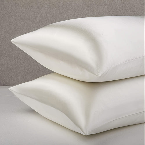 Set of 2 Hypoallergenic Satin Pillow Covers SilkFeel