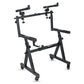 5Core 2 Tier Keyboard Stand Z Style Adjustable Electric Piano Riser
