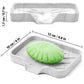 Marble Silicone Soap Dish Tray Self Draining Soap Holder for Bar Soap