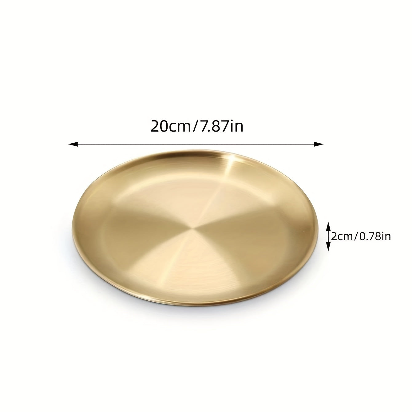 Elegant Golden Stainless Steel Disc Tray for All Occasions