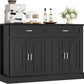 Sideboard Buffet Cabinet with Storage, 55.1" Large Kitchen Storage