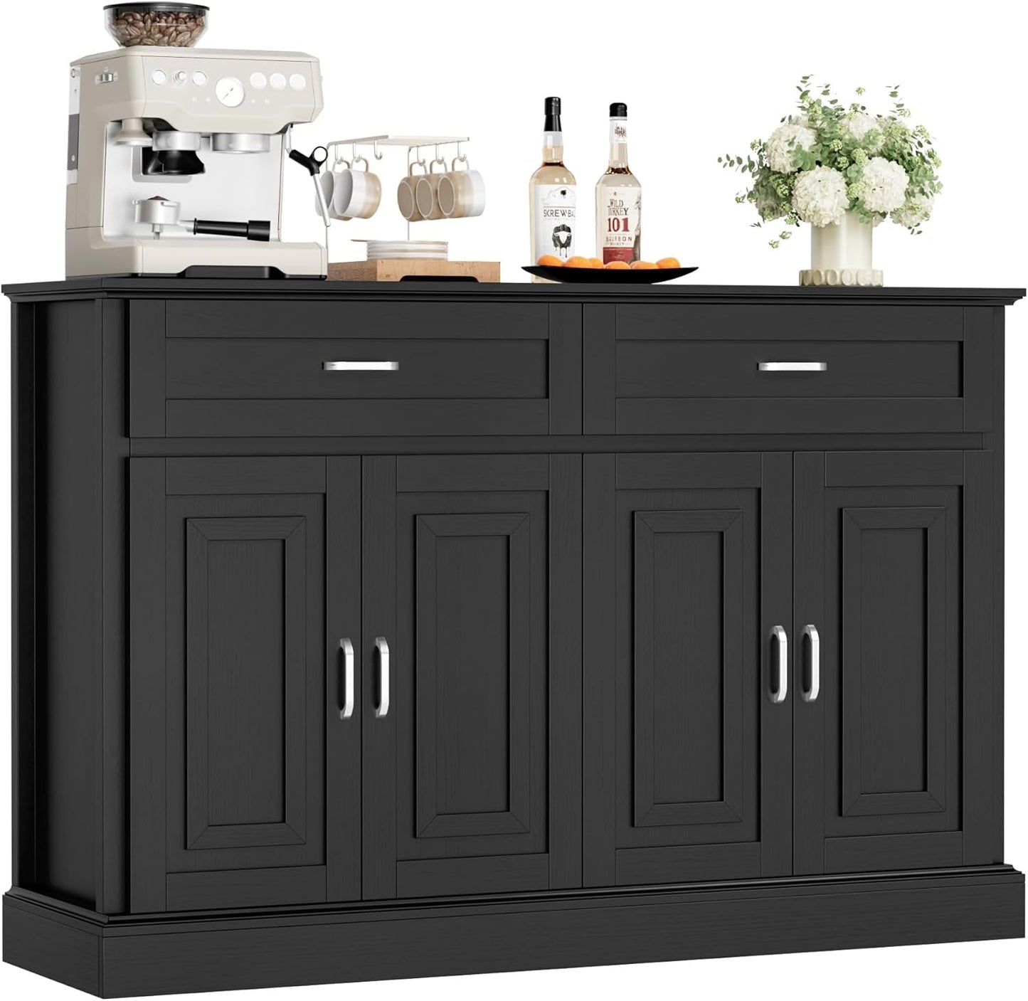 Sideboard Buffet Cabinet with Storage, 55.1" Large Kitchen Storage