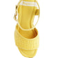 Mazaro Raffia Chunky Sandals