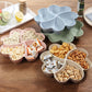 HeartShaped 4Compartment Party Snack Tray  Reusable