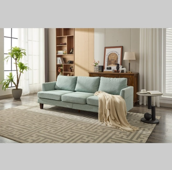 Fabric 3 Seater Couch With 2 USB, Comfortable Sectional Couches And