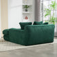 Corduroy lazy sofa With 3 back pillows,Comfy Sofa- Deep Seat Couch for