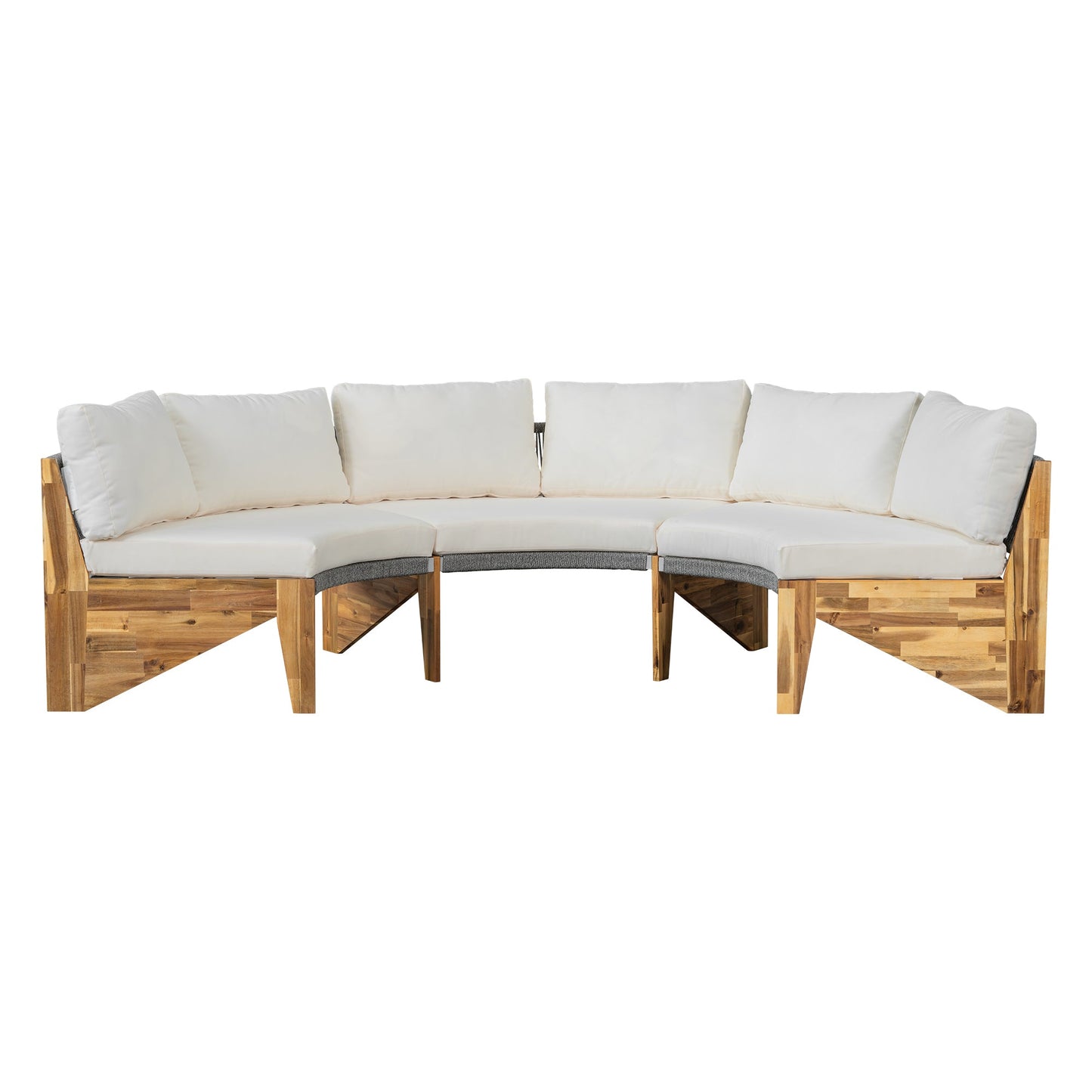 6 - Person Outdoor Seating Group with Cushions and A Coffee Table(old
