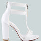 Felicity Zip Up T Strap Sandals