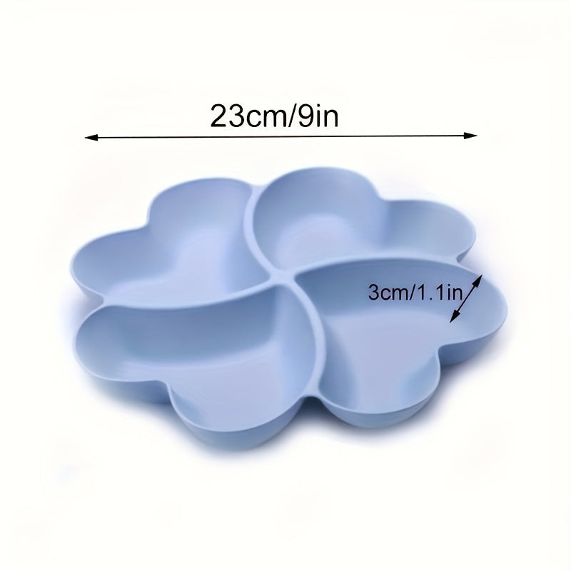 HeartShaped 4Compartment Party Snack Tray  Reusable