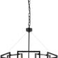 Industrial Style Chandelier, with Matt Black Finish Geometric Shade