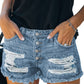 Gypsy Mid-rise Distressed Denim Shorts