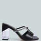 Fineapple Rhinestone Embellished Clear Sandals