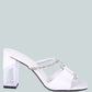 Fineapple Rhinestone Embellished Clear Sandals