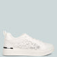 Flakes Lace Detail Low Platform Sneakers