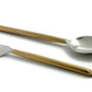 Vibhsa Stainless Steel Gold Flatware set of 20 pieces