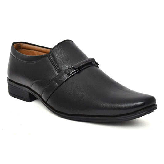 Elegant Black Slip-On Formal Shoes for Men (Size-7 UK)