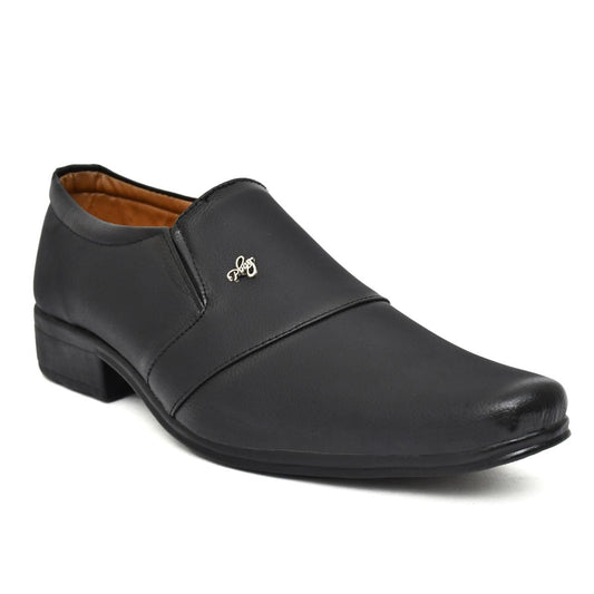 Elegant Black Slip-On Formal Shoes (Size-6 UK)