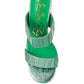 Giblet Metallic Slip On Block Heels