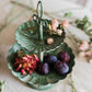 Green Iron Two Tier Small Decorative Tray
