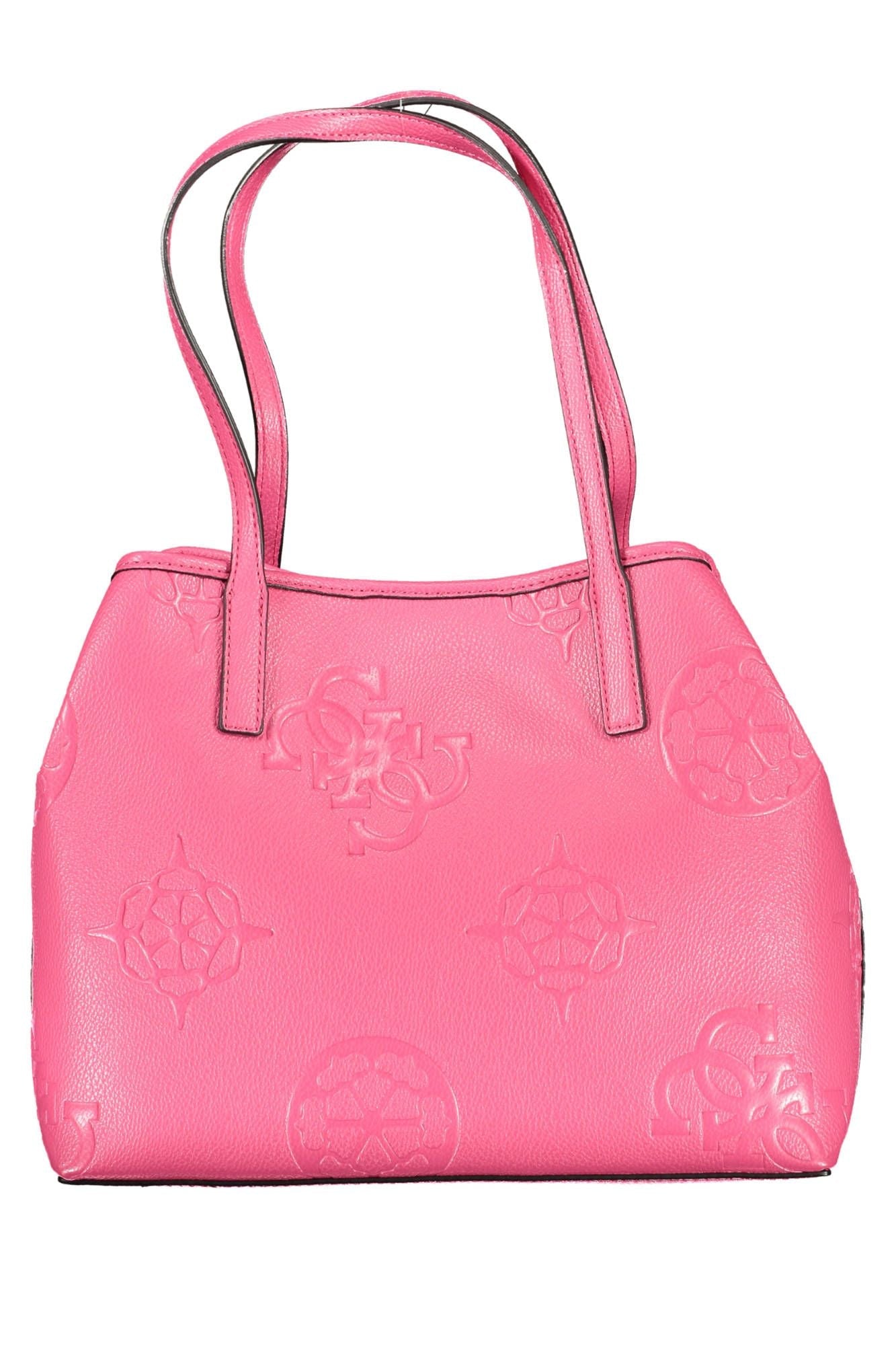 Guess Jeans Pink Polyurethane Handbag