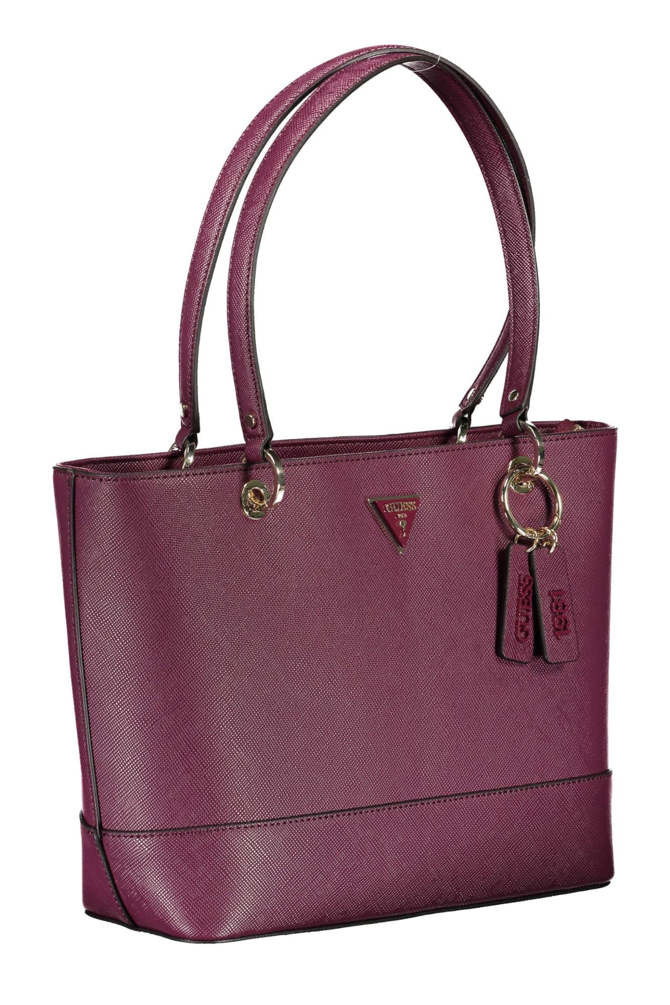 Guess Jeans Purple Polyurethane Handbag