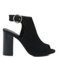 Block Heel Peep Toe Sandals