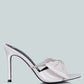 High Tea Rhinestone Bow Embellished Stiletto Sandals