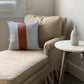 Vegan leather pillow cover, Throw pillow cover 18x18in