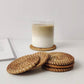 Rattan Coasters, Table Décor Set of 4