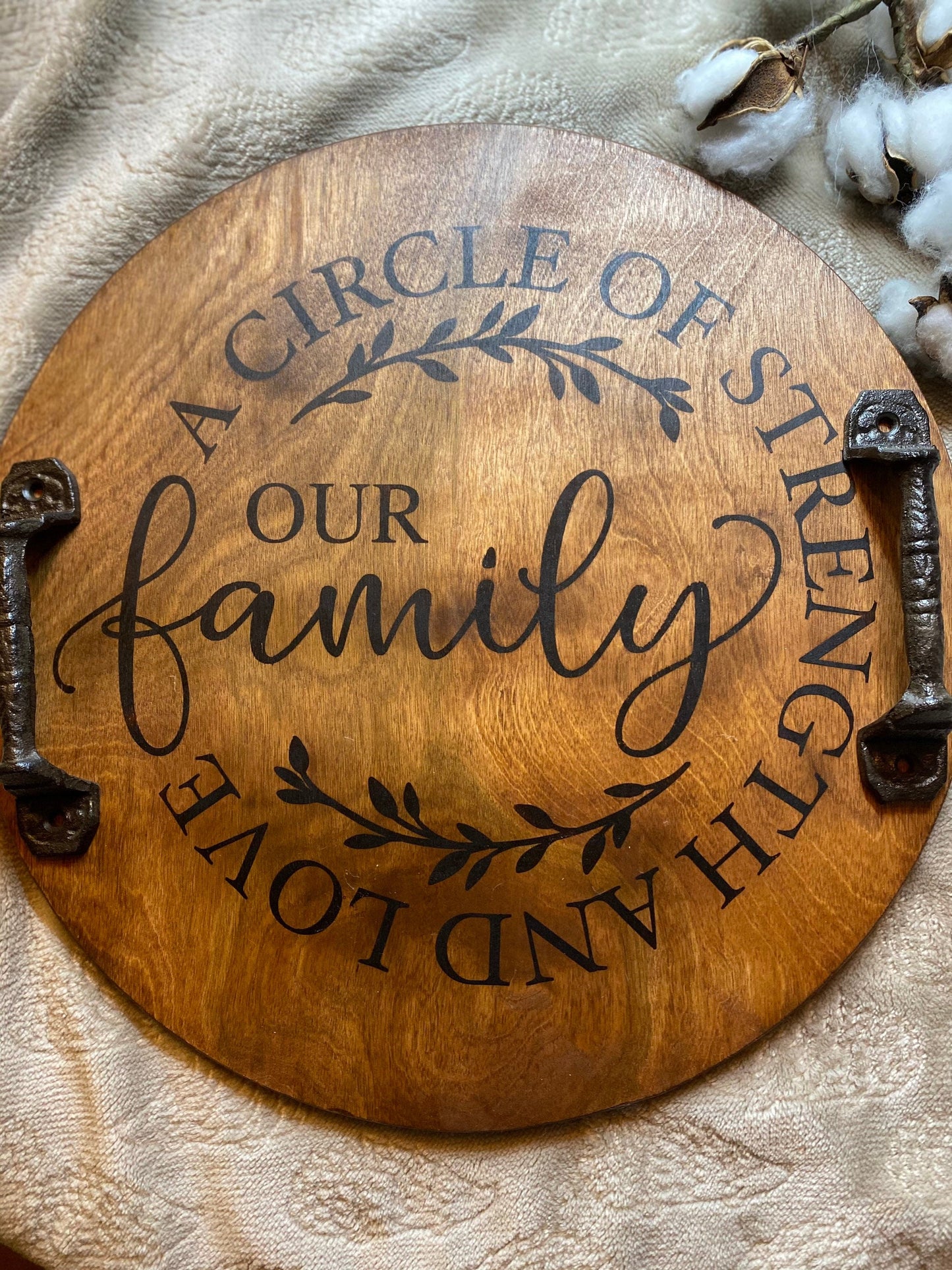 Our Family Wooden Serving Tray