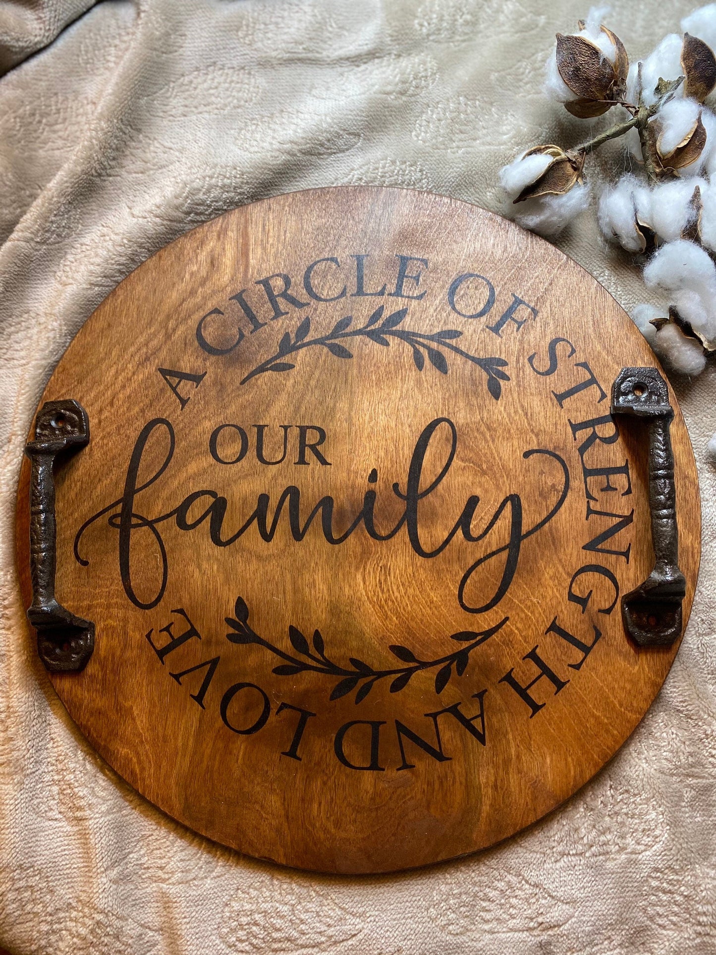 Our Family Wooden Serving Tray
