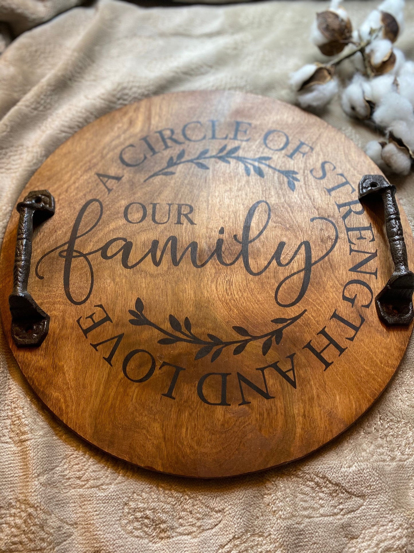 Our Family Wooden Serving Tray