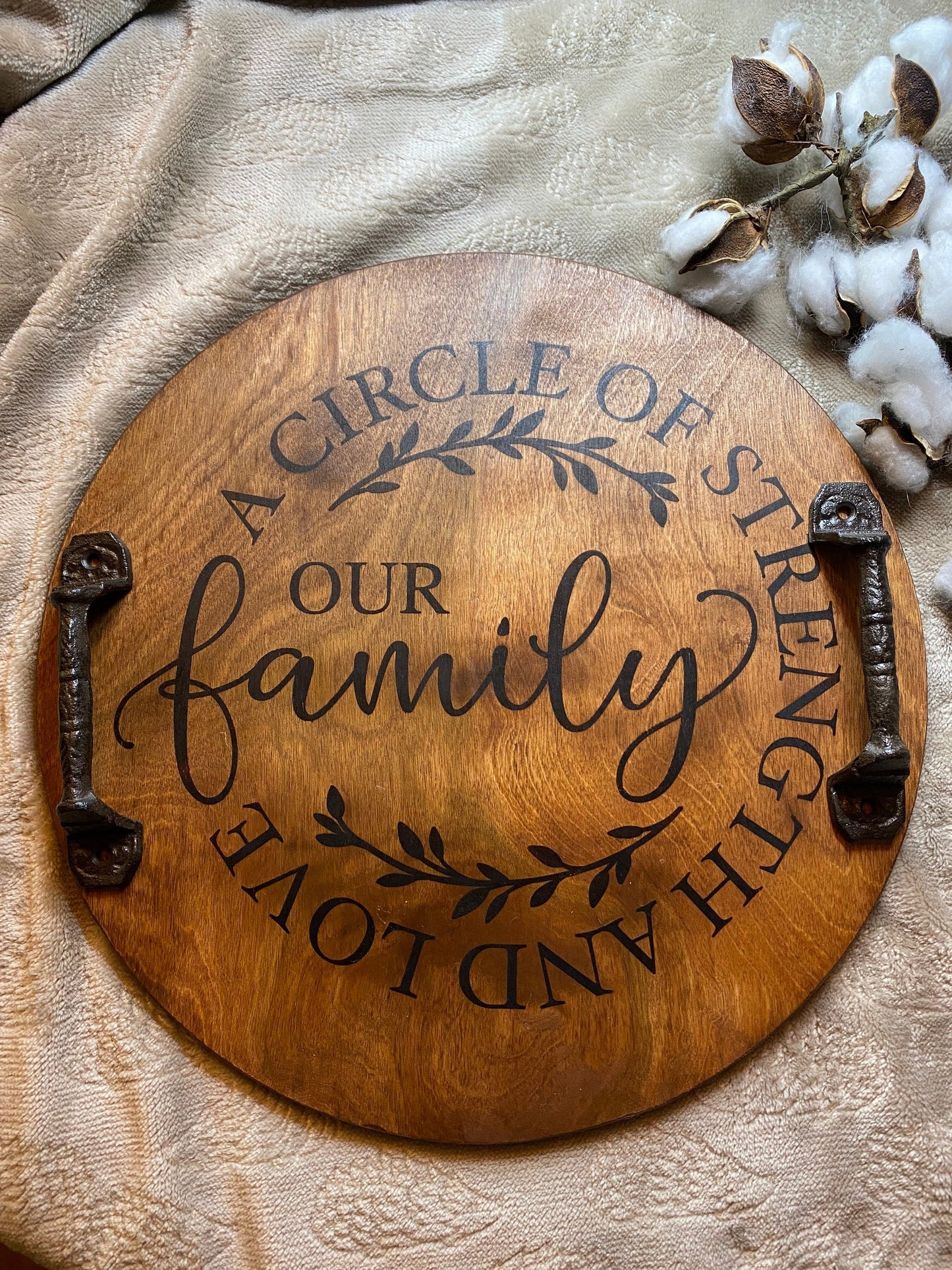 Our Family Wooden Serving Tray