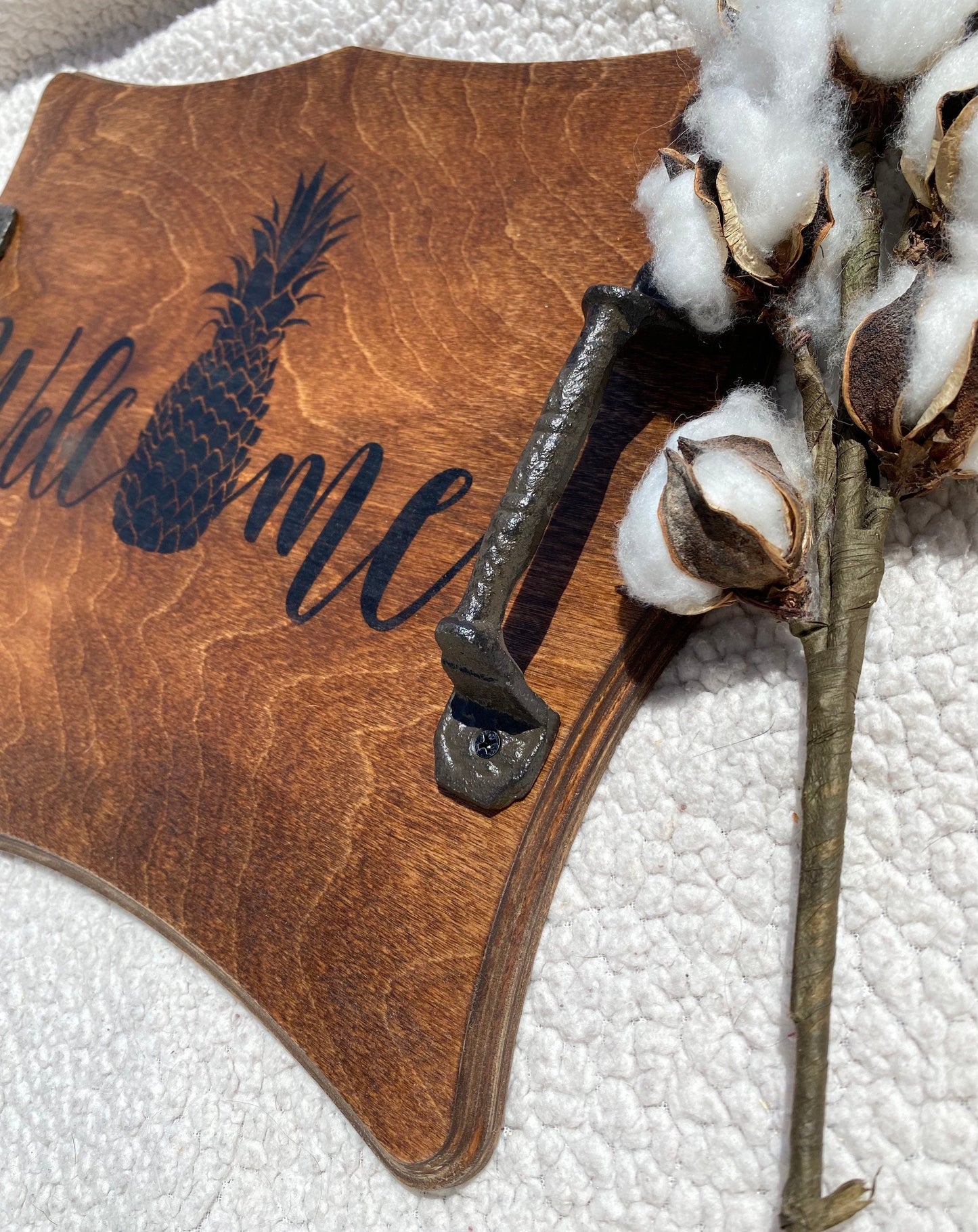 Pineapple Serving Tray - Welcome