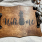 Pineapple Serving Tray - Welcome