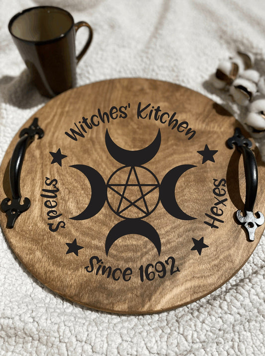 Witches Kitchen Pentagram Serving Tray