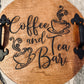 Tea Bar Decor, Wood Serving Tray, Coffee Bar, Decorative Tray,